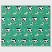 Nutztiere Geschenkpapier (Flach)