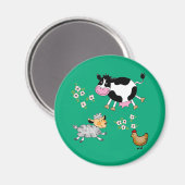 Nutztiere Magnet (Vorderseite/Rückseite)