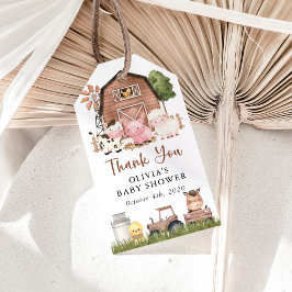 Nutztiere, Süße Tiere, Scheune, Babyparty Geschenkanhänger