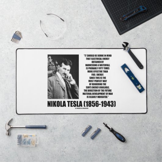 Nutzung des Energieangebots einer Wasserfall-Sonne Schreibtischunterlage (Arbeitsplatz)