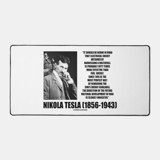 Nutzung des Energieangebots einer Wasserfall-Sonne Schreibtischunterlage (Vorderseite)