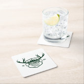 Nutzwaldkabine Rechteckiger Pappuntersetzer (Vor Ort)