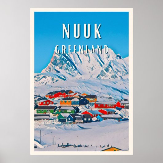 Nuuk: Die Polarstadt mit atemberaubenden Landschaf Poster (Vorne)