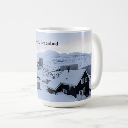 Nuuk, Greenland landscape photograph Kaffeetasse (VorderseiteRechts)