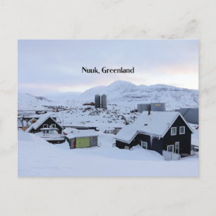 Nuuk, Grönland-Landschaftsfotos Postkarte
