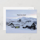 Nuuk, Grönland-Landschaftsfotos Postkarte (Vorne/Hinten)