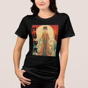 Nuwa Chinese Goddess Traditionelle Mythologie Art Tri-Blend Shirt