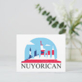 Nuyorican Pride New York Puerto Rico Erbe Postkarte (Stehend Vorderseite)