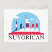 Nuyorican Pride New York Puerto Rico Erbe Postkarte (Vorderseite)