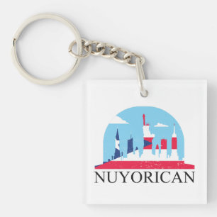 Nuyorican Pride New York Puerto Rico Erbe Schlüsselanhänger