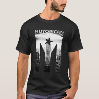 Nuyorikanische Flagge von Puerto Rico Print T-Shirt