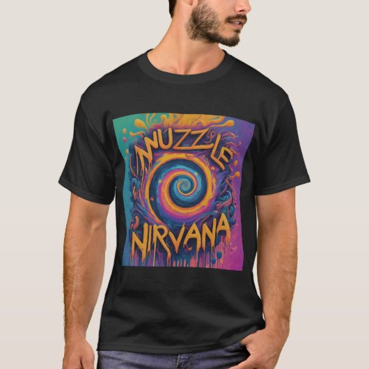 Nuzzle in Nirvana Design T - Shirt (Vorderseite)
