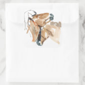 Nuzzle Quadratischer Aufkleber (Tasche)