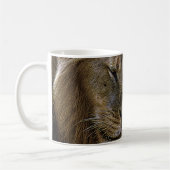 Nuzzling Lion Couple Kaffeetasse (Links)
