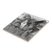 Nuzzling Pferde: Zeichnender Bleistift, Realismus Fliese (Seite)