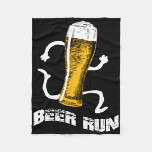 Nv004 Fun Beer s for Men Women Bier a Run Fleecedecke