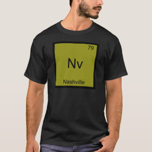 Nv - Symbol-T-Shirt für die Chemieelemente in Nash T-Shirt
