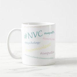 #NVC Gewaltlose Kommunikation Hashtag-Set Kaffeetasse