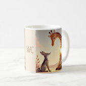 NVC Giraffe und Jackal - Gewaltlose Kommunikation Kaffeetasse (VorderseiteRechts)