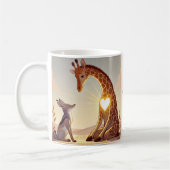 NVC Giraffe und Jackal - Gewaltlose Kommunikation Kaffeetasse (Links)