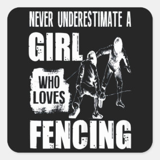 Nver Unders Timing a Girl Who Lieben konfrontiert Quadratischer Aufkleber
