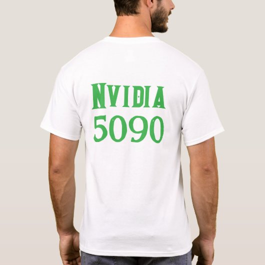 Nvidia 5090 Design T-Shirt (Rückseite)