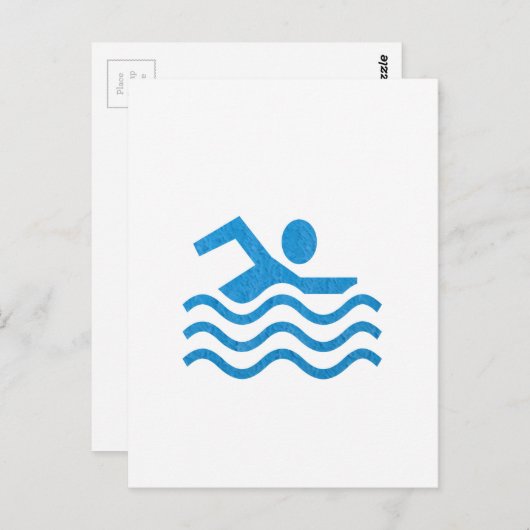 NVN24 navinJOSHI Schwimmen Sucess Schwimmen Schwim Postkarte (Vorne/Hinten)