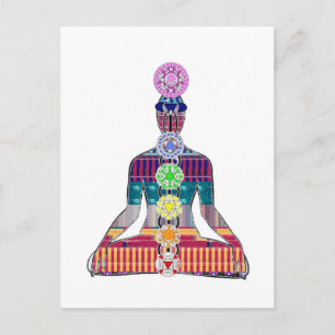 NVN723 Chakra Yoga Meditation Master Practic GIFT Postkarte