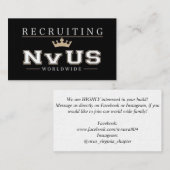 NvUS Einstellung, 3,5" x 2,0", 100 verpacken, weiß Visitenkarte (Vorne/Hinten)