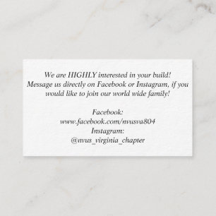 NvUS Einstellung, 3,5" x 2,0", 100 verpacken, weiß Visitenkarte