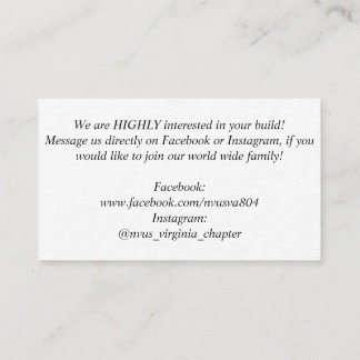 NvUS Einstellung, 3,5" x 2,0", 100 verpacken, weiß Visitenkarte