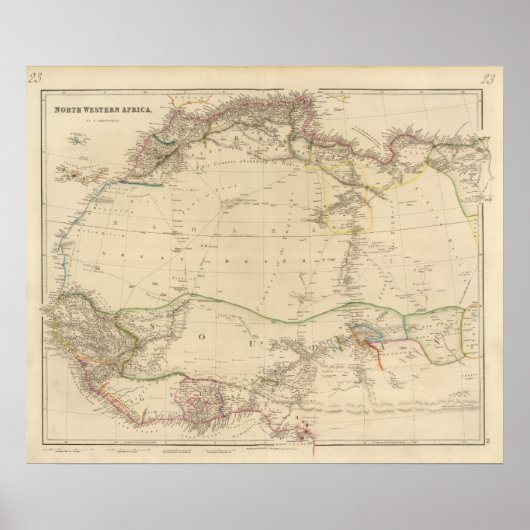 NW Afrika Poster (Vorne)