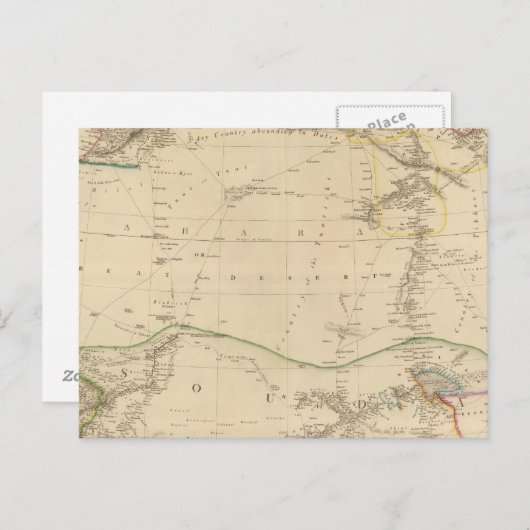 NW Afrika Postkarte (Vorne/Hinten)