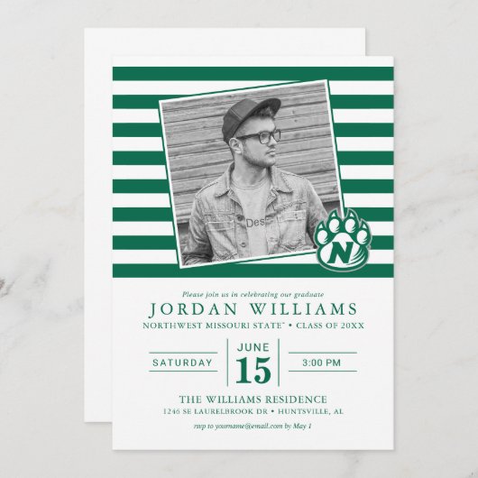 NW Missouri Staat Graduate Ankündigung (Vorne/Hinten)