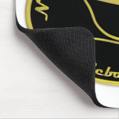 NWCBC Schwarzes u. Gold Mousepad (Ecke)