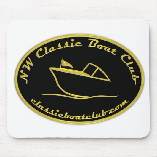 NWCBC Schwarzes u. Gold Mousepad (Vorne)