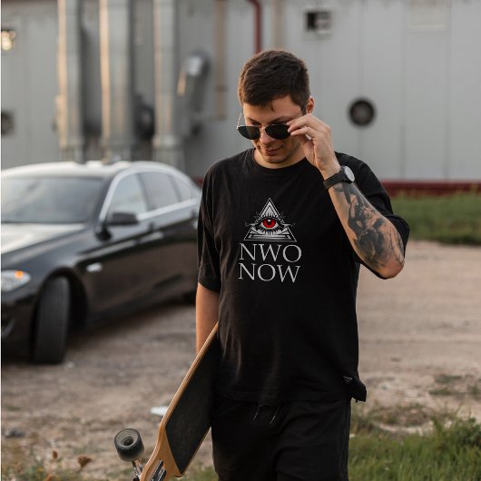 NWONOW Logo Black T - Shirt