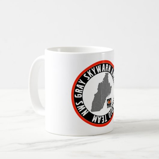 NWS Gray SKYWARN Coffee Mug Kaffeetasse (Vorderseite Links)