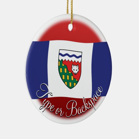 NWT Ornament Personalisierte NWT Flag Ornament (Rechts)