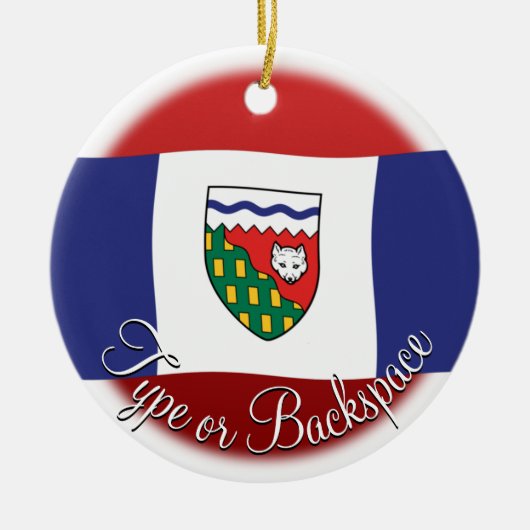 NWT Ornament Personalisierte NWT Flag Ornament (Vorne)