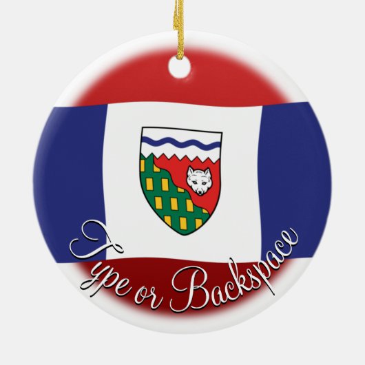 NWT Ornament Personalisierte NWT Flag Ornament (Hinten)