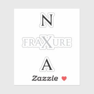 NXA : State Merch FraXure Album Monochrome K-Pop Aufkleber