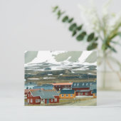 Ny-Alesund, Svalbard, Norwegen Postkarte (Stehend Vorderseite)