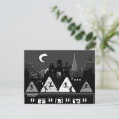 NY Boogy Nights Postkarte (Stehend Vorderseite)