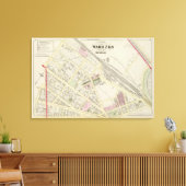 NY Boston & Providence Rail Road Map Leinwanddruck (Insitu (Wohnzimmer))