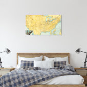 NY Central Lines Leinwanddruck (Insitu (Schlafzimmer))