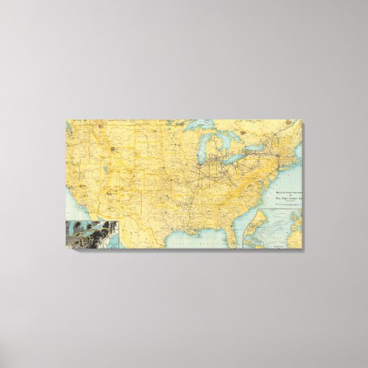 NY Central Lines Leinwanddruck (Vorderseite)