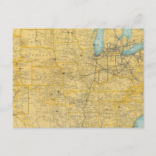 NY Central Lines Postkarte (Vorderseite)