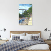 NY Central RR Bridge, Jacob's Ladder Leinwanddruck (Insitu (Schlafzimmer))