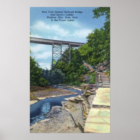 NY Central RR Bridge, Jacob's Ladder Poster (Vorne)